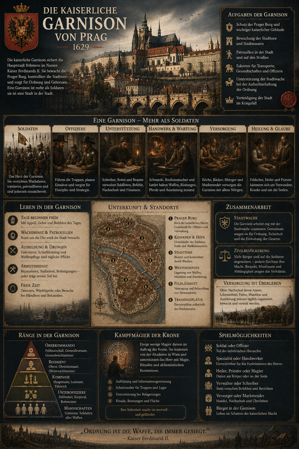Infografik Kaiserliche Garnison