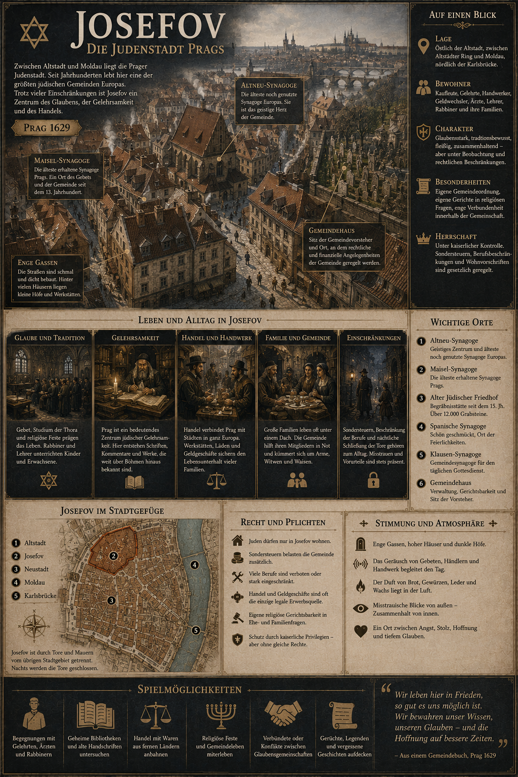 Infografik Josefov